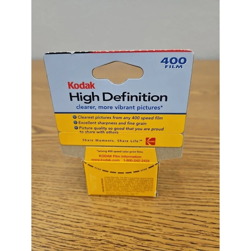 KODAK High Definition HD 1 roll 12 EXP 400 Film New Unopened Box EXPIRED 2006